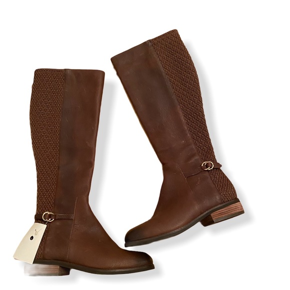 NWT Cole Haan Weave Lexi Grand stretch riding boot - Picture 2 of 11